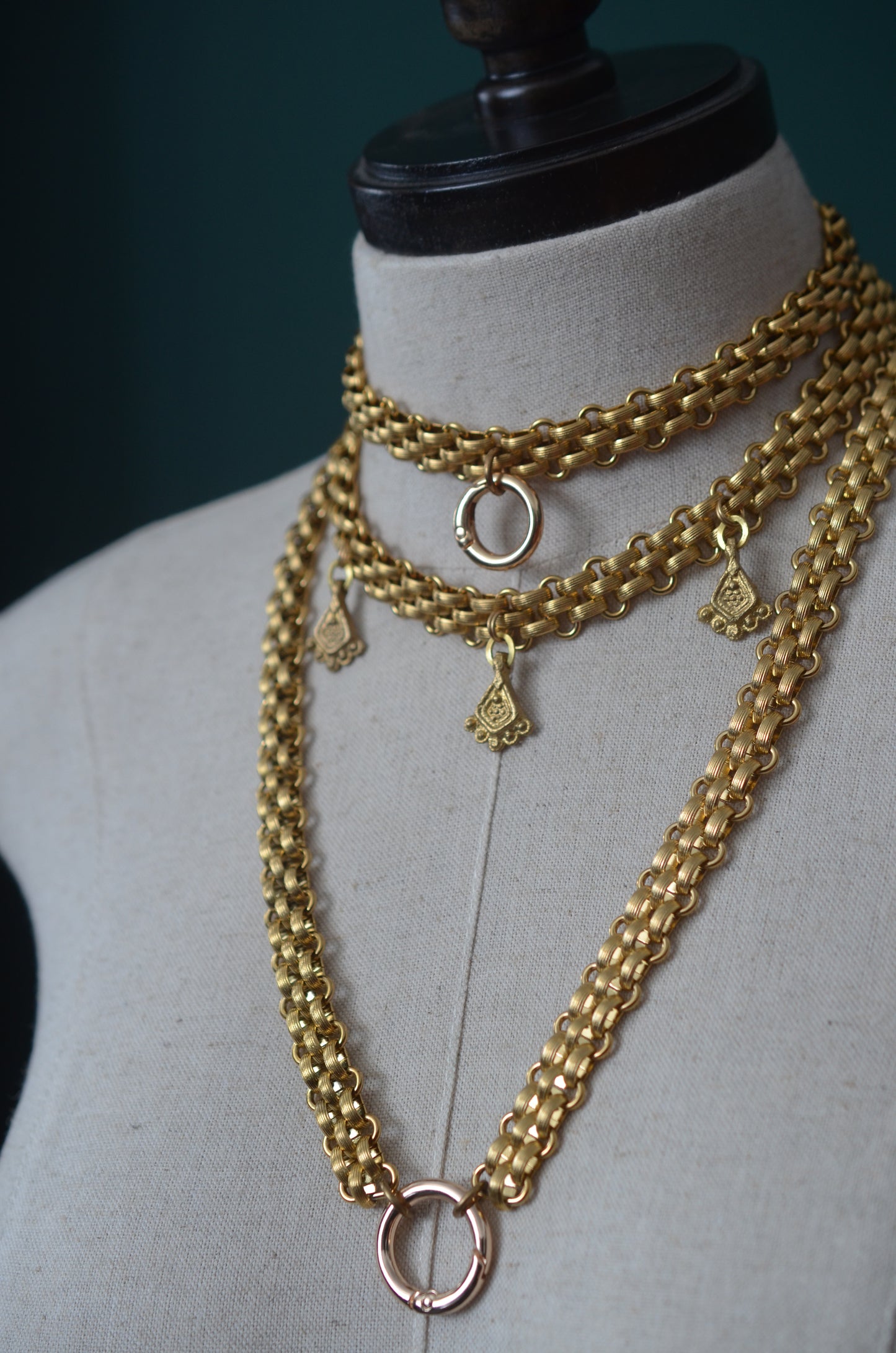 Tribal Gold Stainless Steel Choker