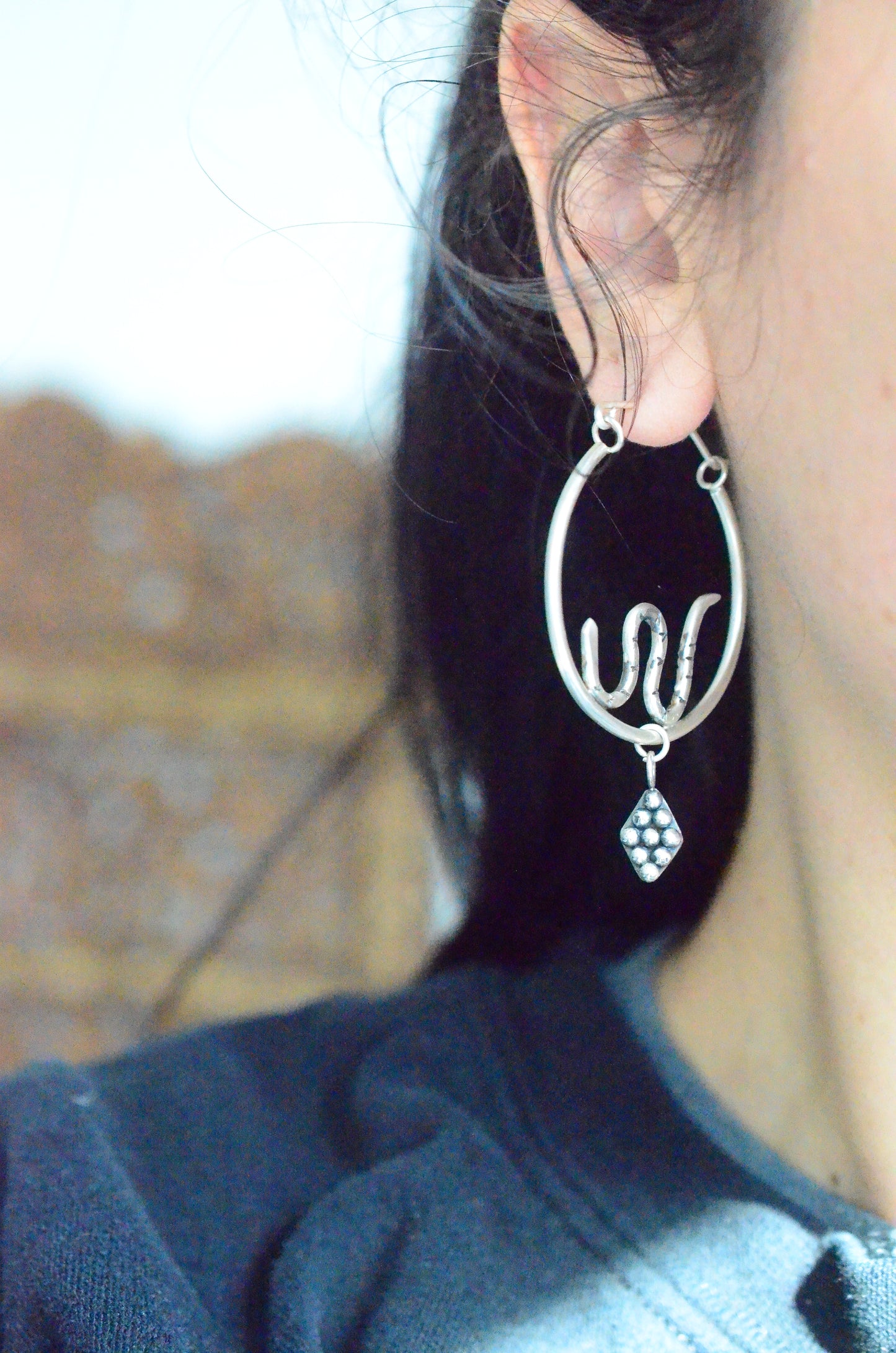 Medusa Hoop Earrings
