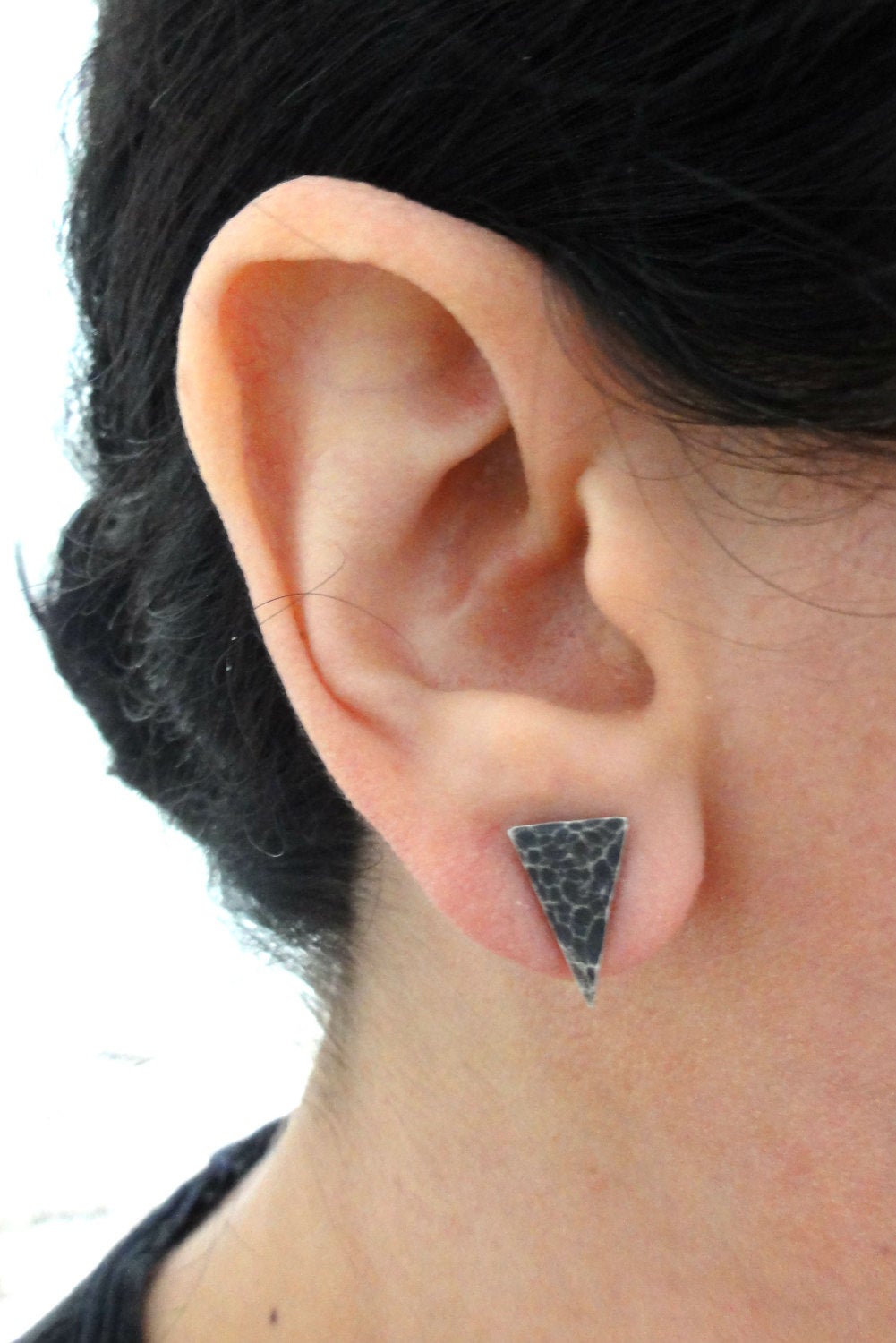 Hammered Sterling Silver Arrowhead Studs