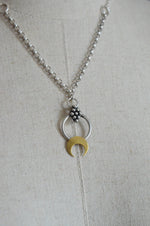 Ornate Crescent Moon Necklace