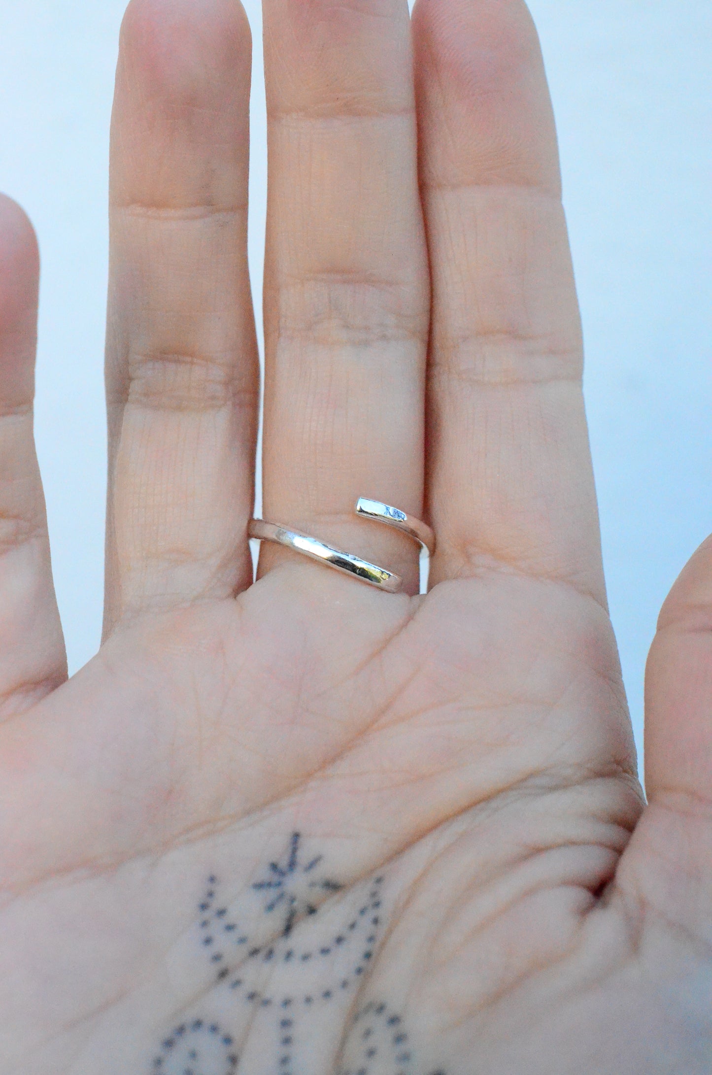 Crescent talisman ring
