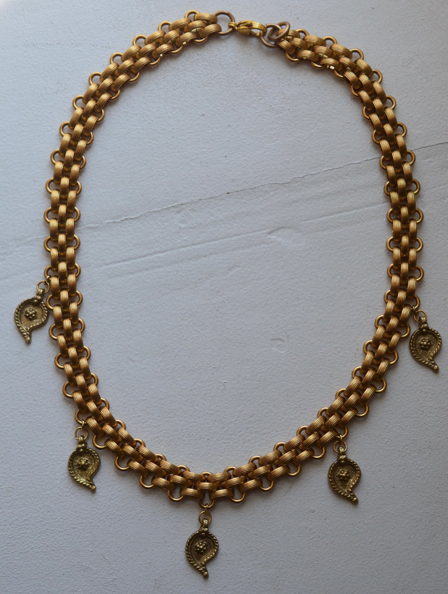 Gold plated Stainless Steel Bohemian Charm Necklace