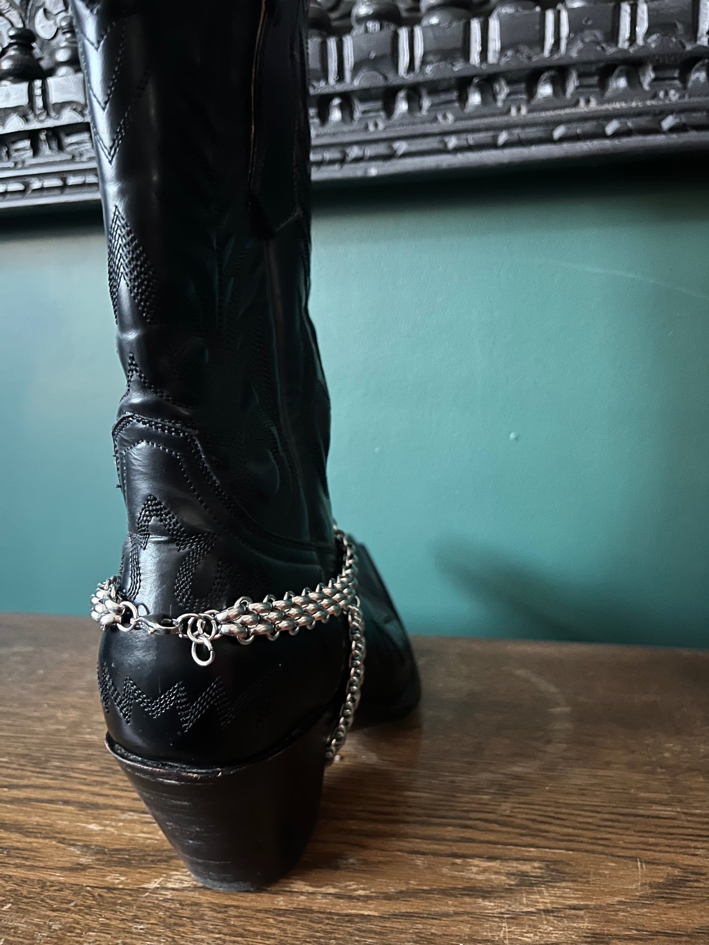 Stainless Steel Chainmail Boot Straps