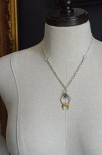 Ornate Crescent Moon Necklace
