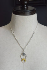 Ornate Crescent Moon Necklace