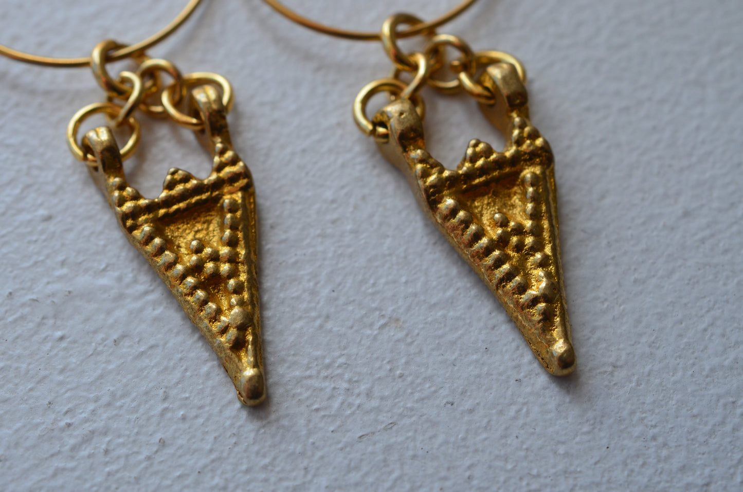 Stainless Steel & Brass Light Weight Bohemian Hoop Earrings