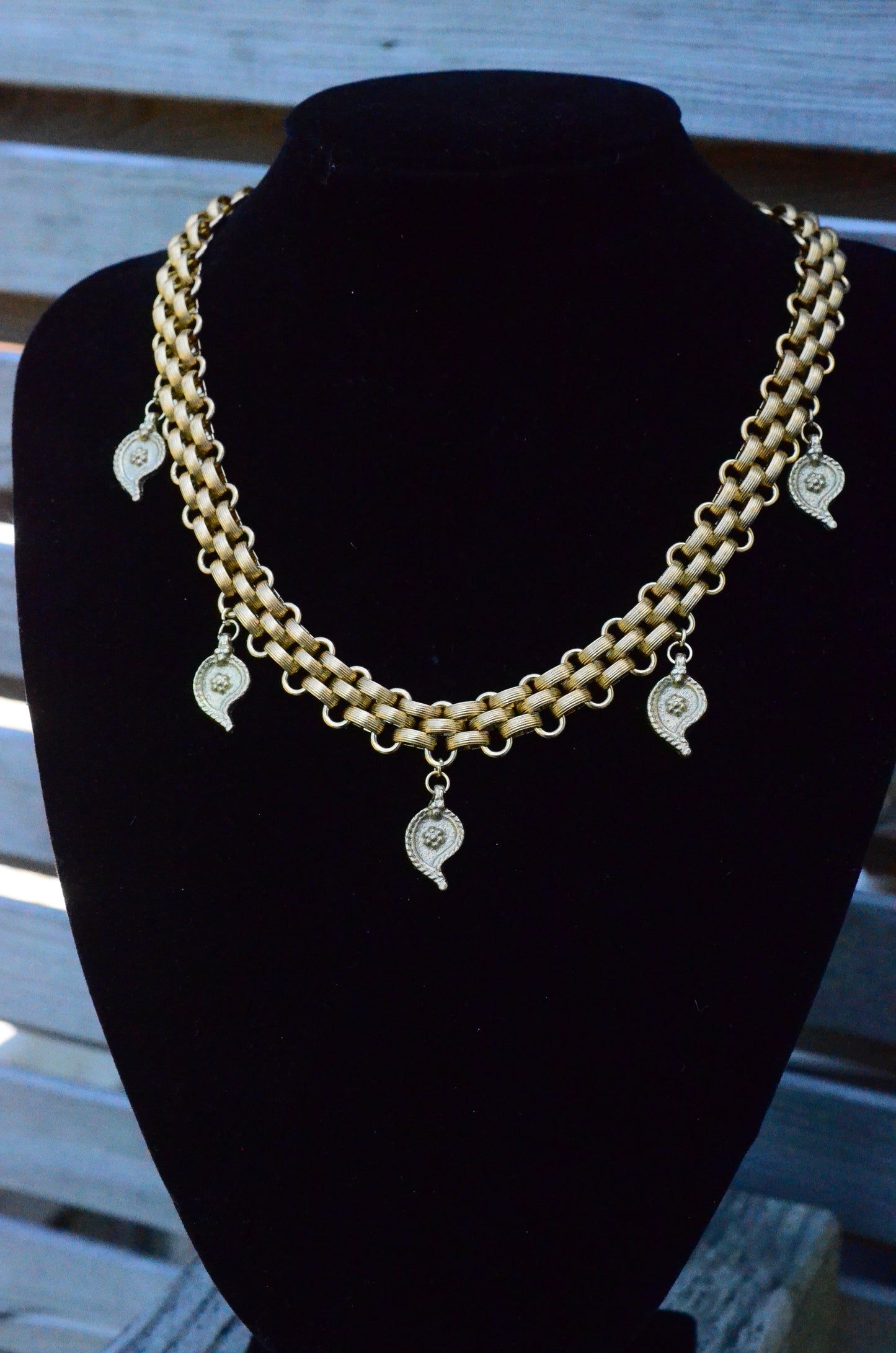 Gold plated Stainless Steel Bohemian Charm Necklace