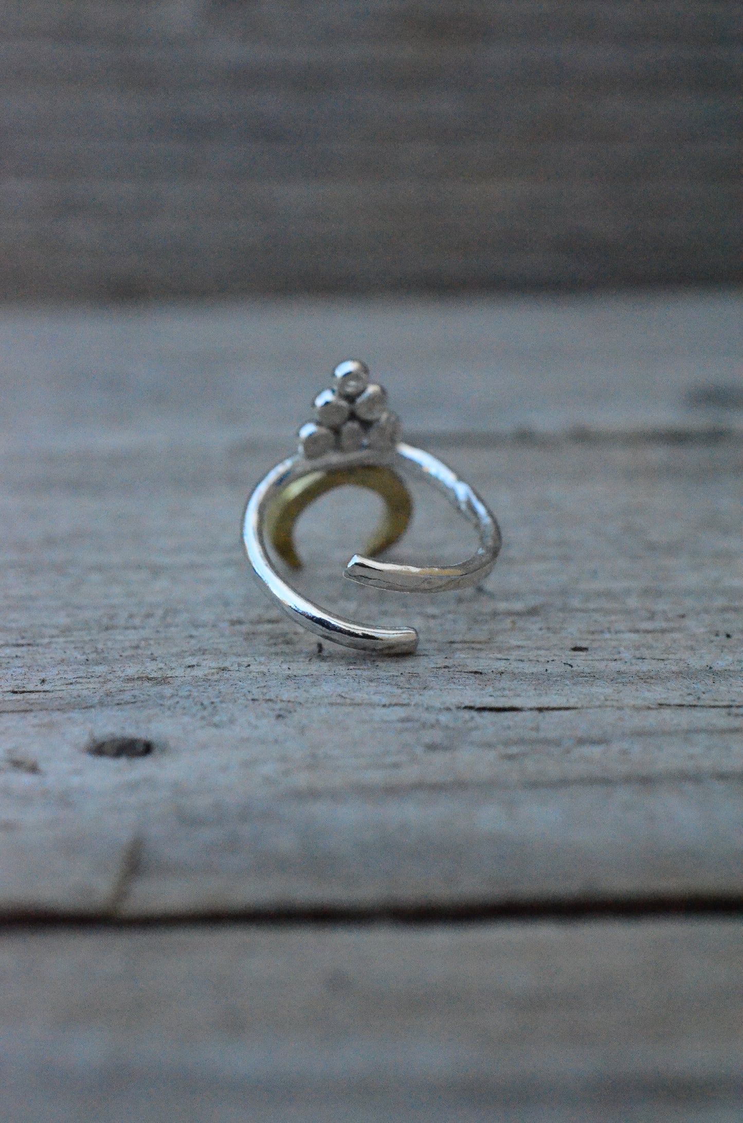 Crescent talisman ring