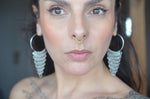 Large Stainless Steel Chainmaille Hoop Earrings