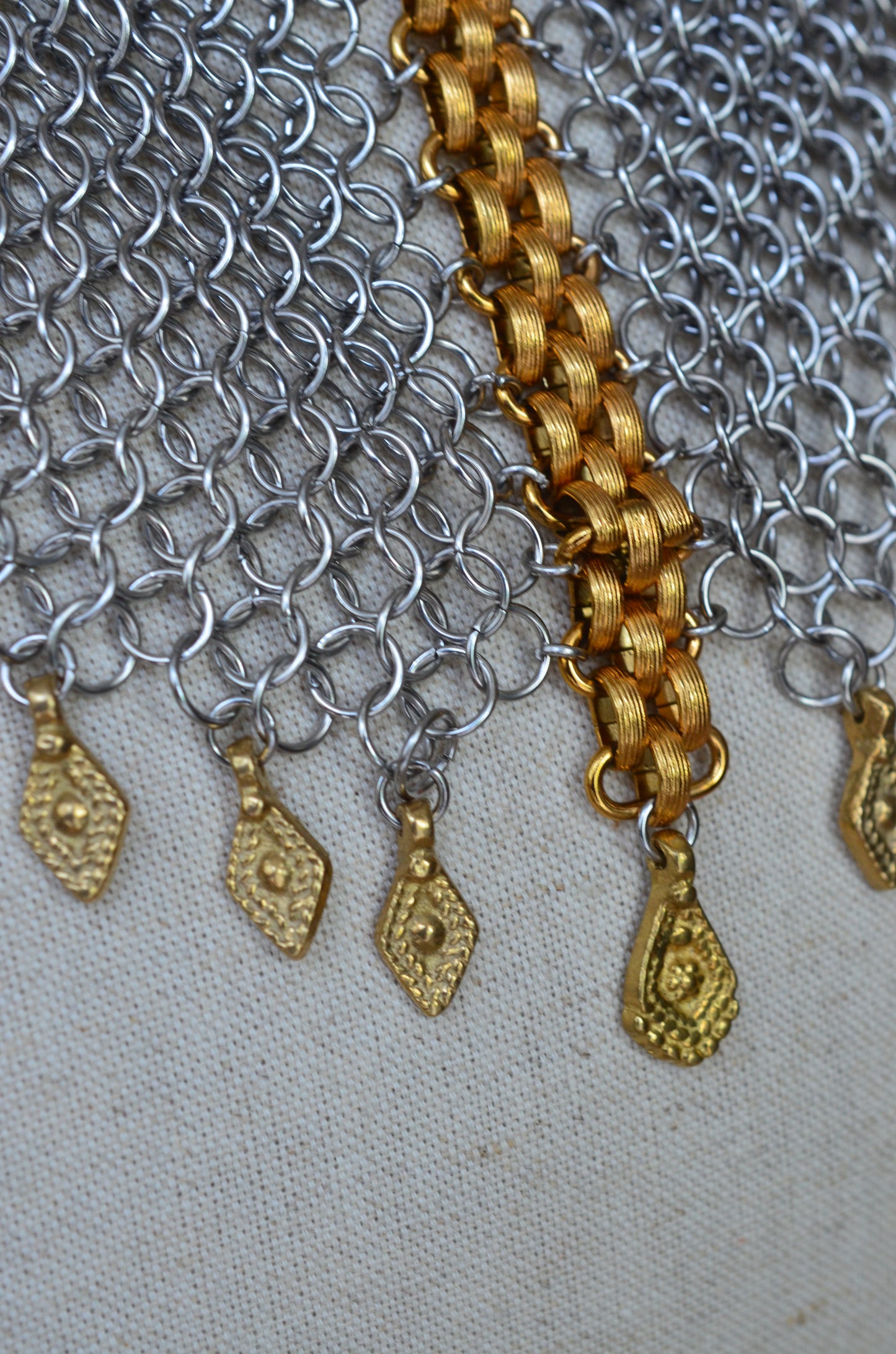 Ceremonial Chainmail Collar Necklace