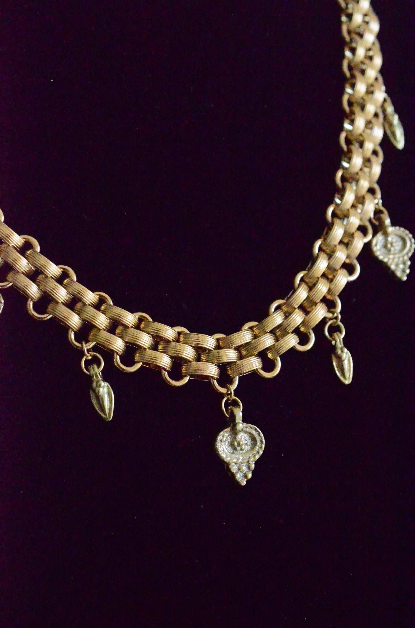 Gold plated Stainless Steel Bohemian Charm Necklace