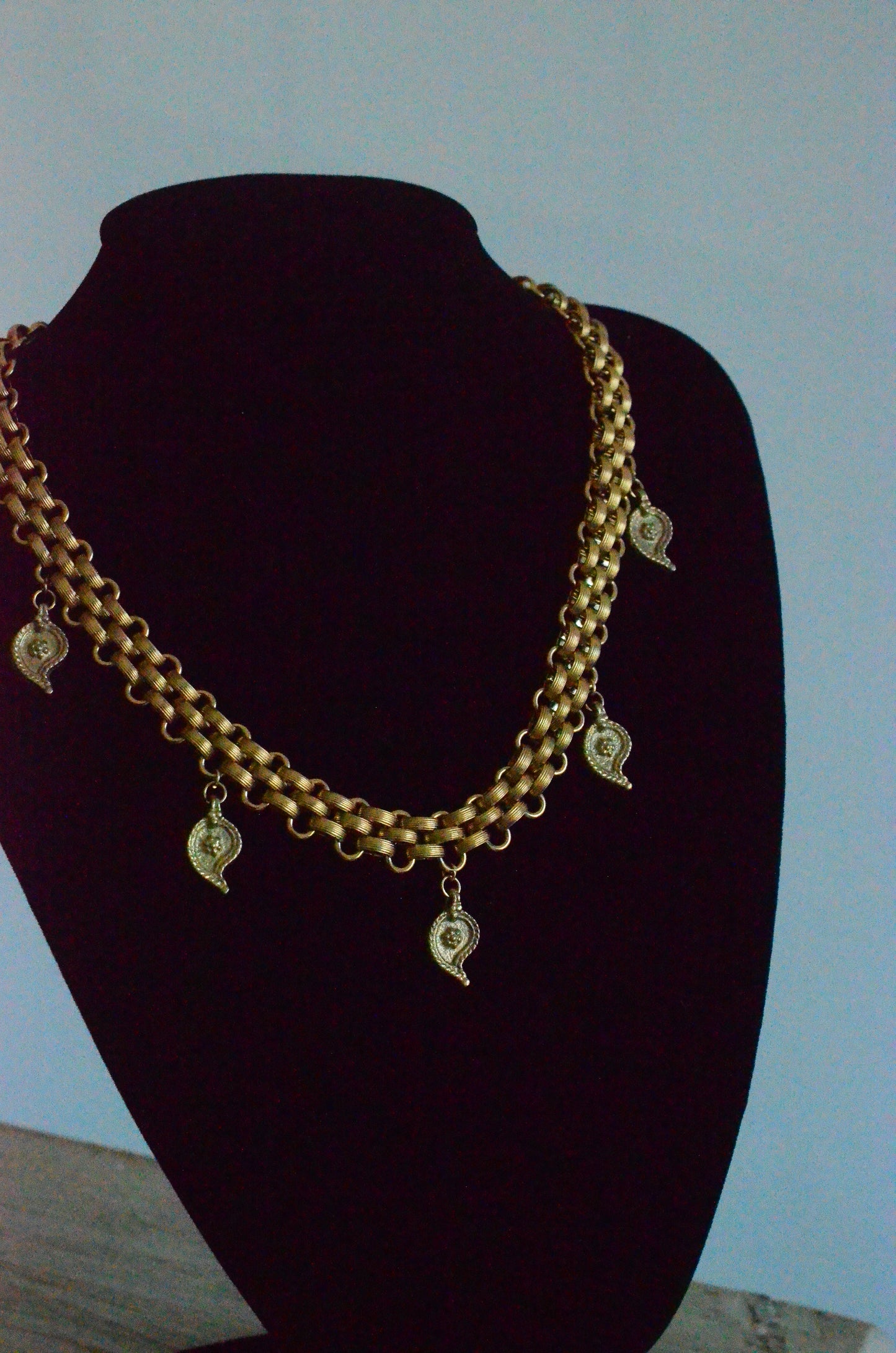 Gold plated Stainless Steel Bohemian Charm Necklace