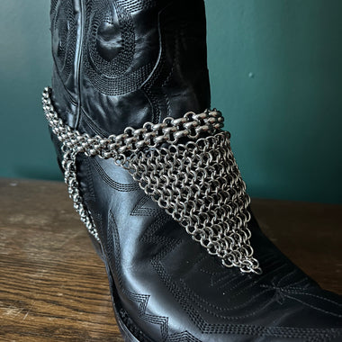 Stainless Steel Chainmail Boot Straps