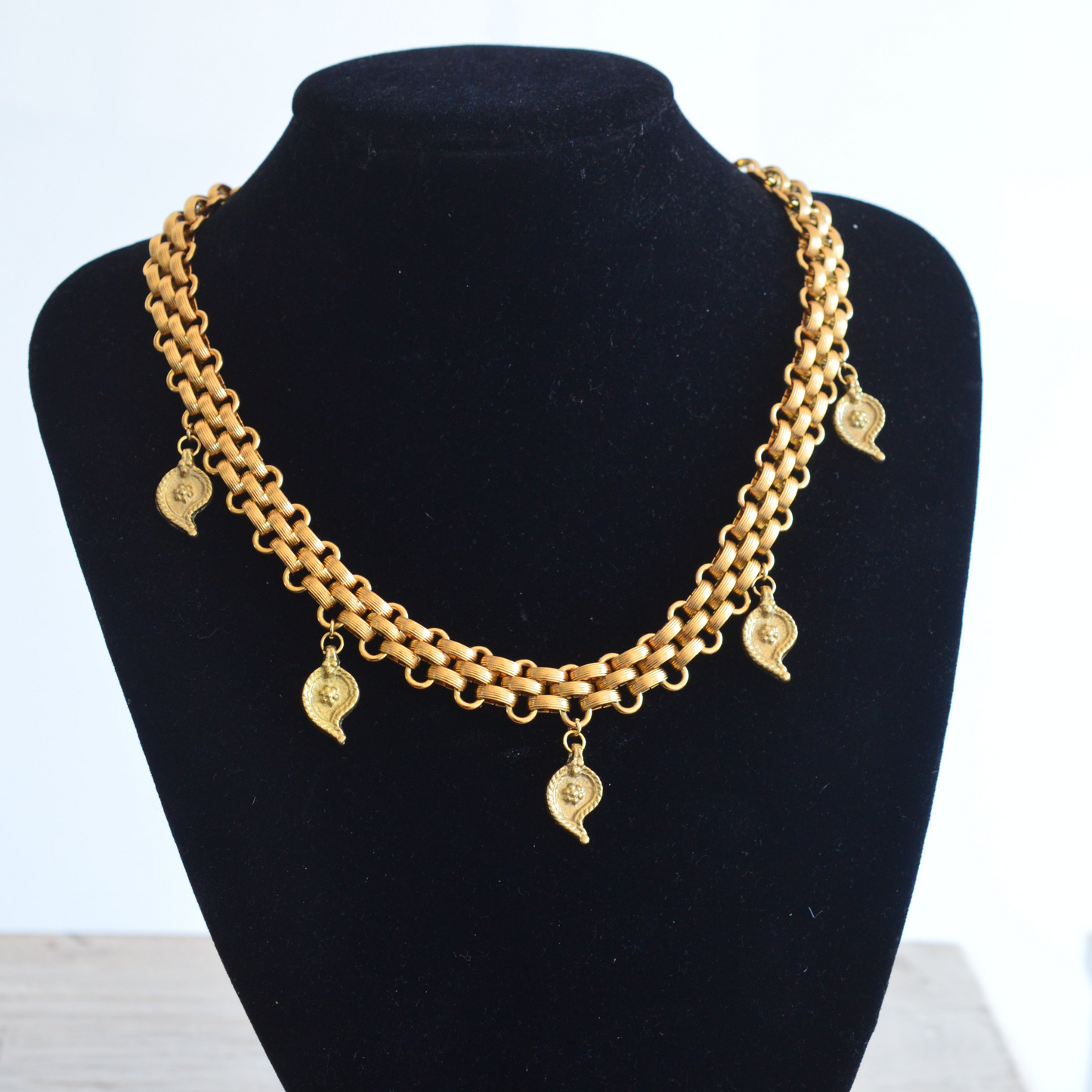 Gold plated Stainless Steel Bohemian Charm Necklace