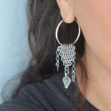 Eren Chainmaille Hoop Earrings