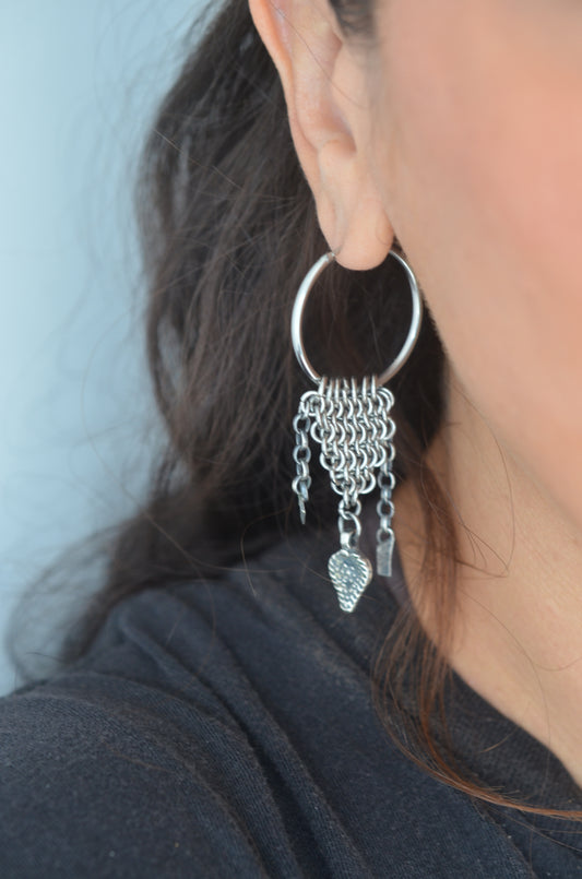 Eren Chainmaille Hoop Earrings