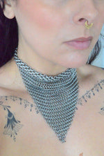 Stainless Steel Chainmail Choker Necklace