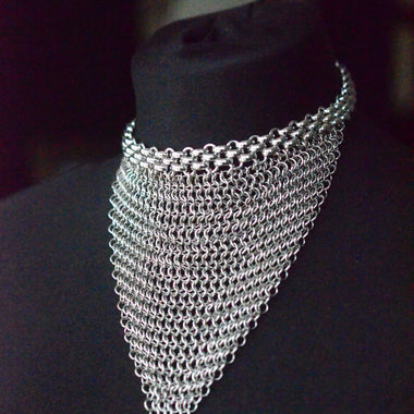 Stainless Steel Chainmail Choker Necklace