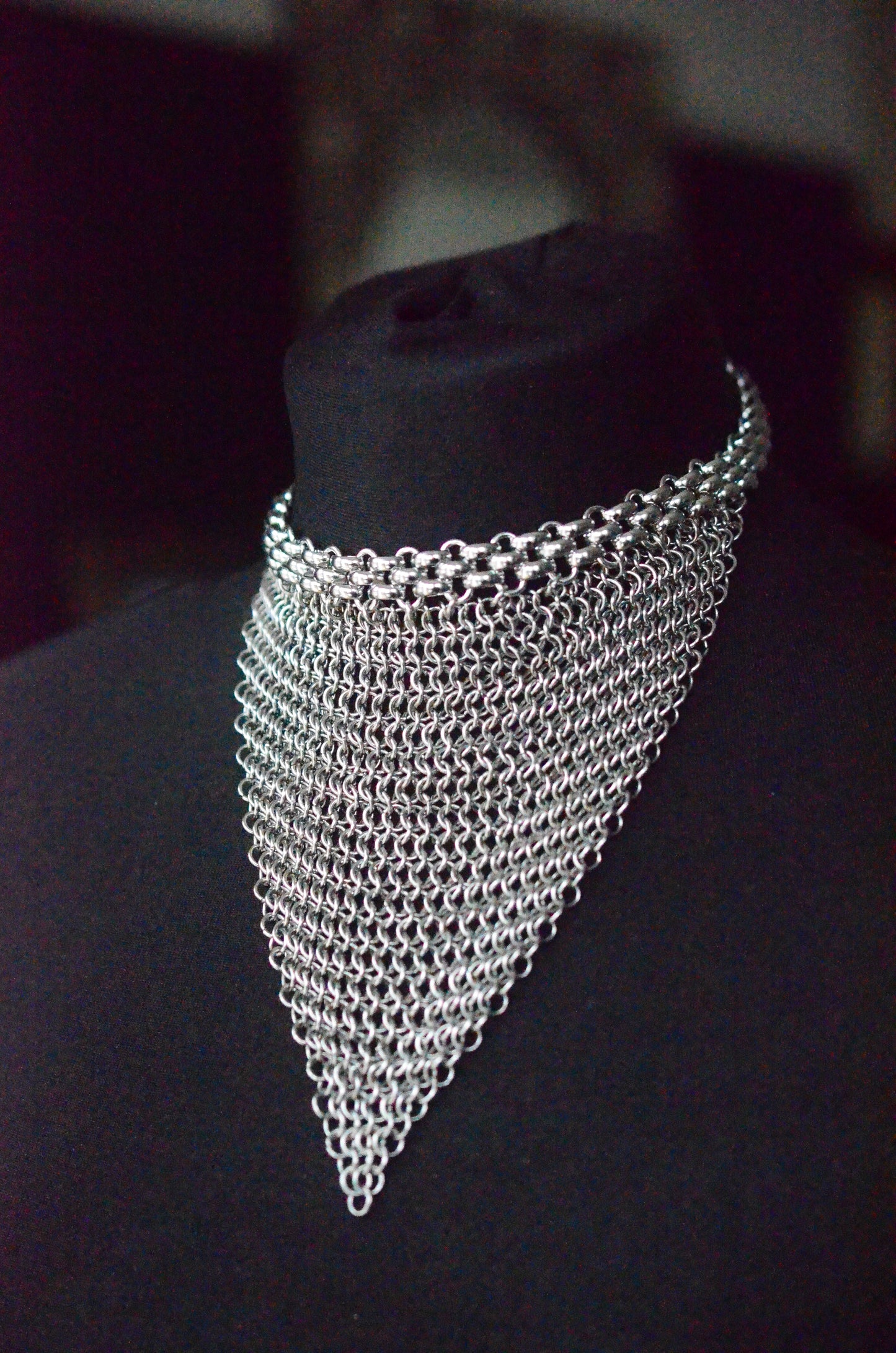 Stainless Steel Chainmail Choker Necklace