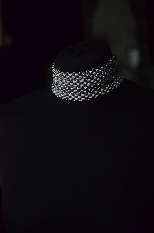 Ace of Spades Stainless Steel Chain Choker