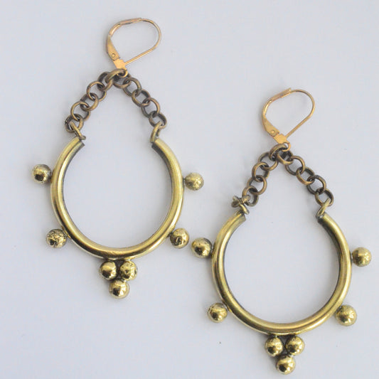 Dimu - Bohemian Tribal Hoop Earrings