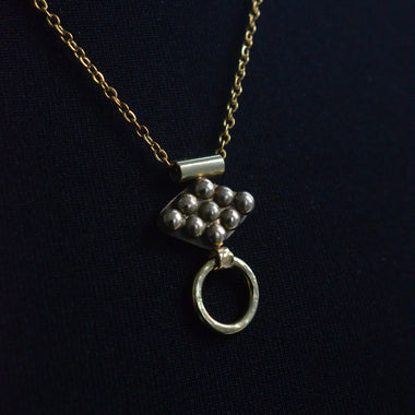 Aya Door Knocker Necklace (Brass)