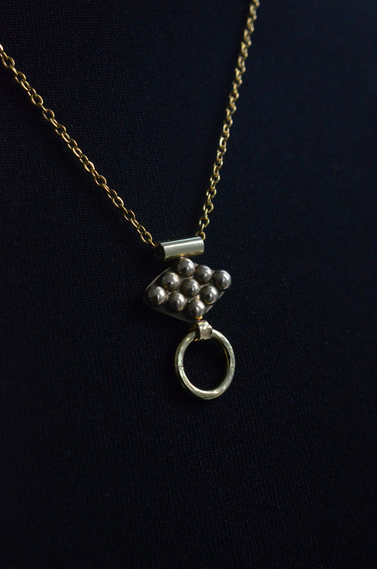 Aya Door Knocker Necklace (Brass)