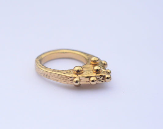 Durga Ring - 18ct Gold Plate