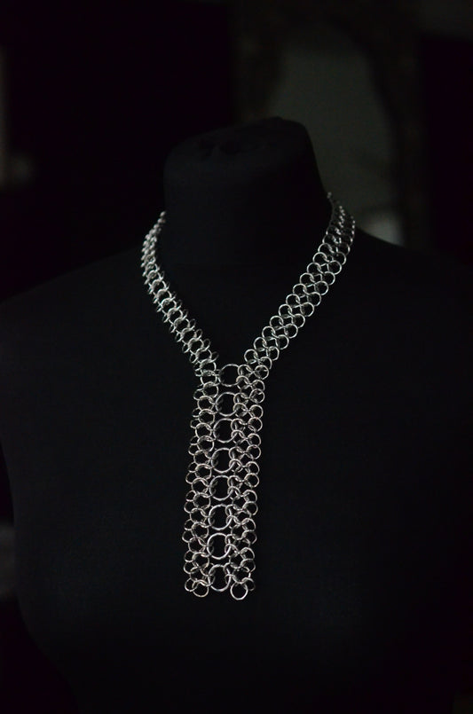 Midnight Rider Chainmaille Choker Necklace