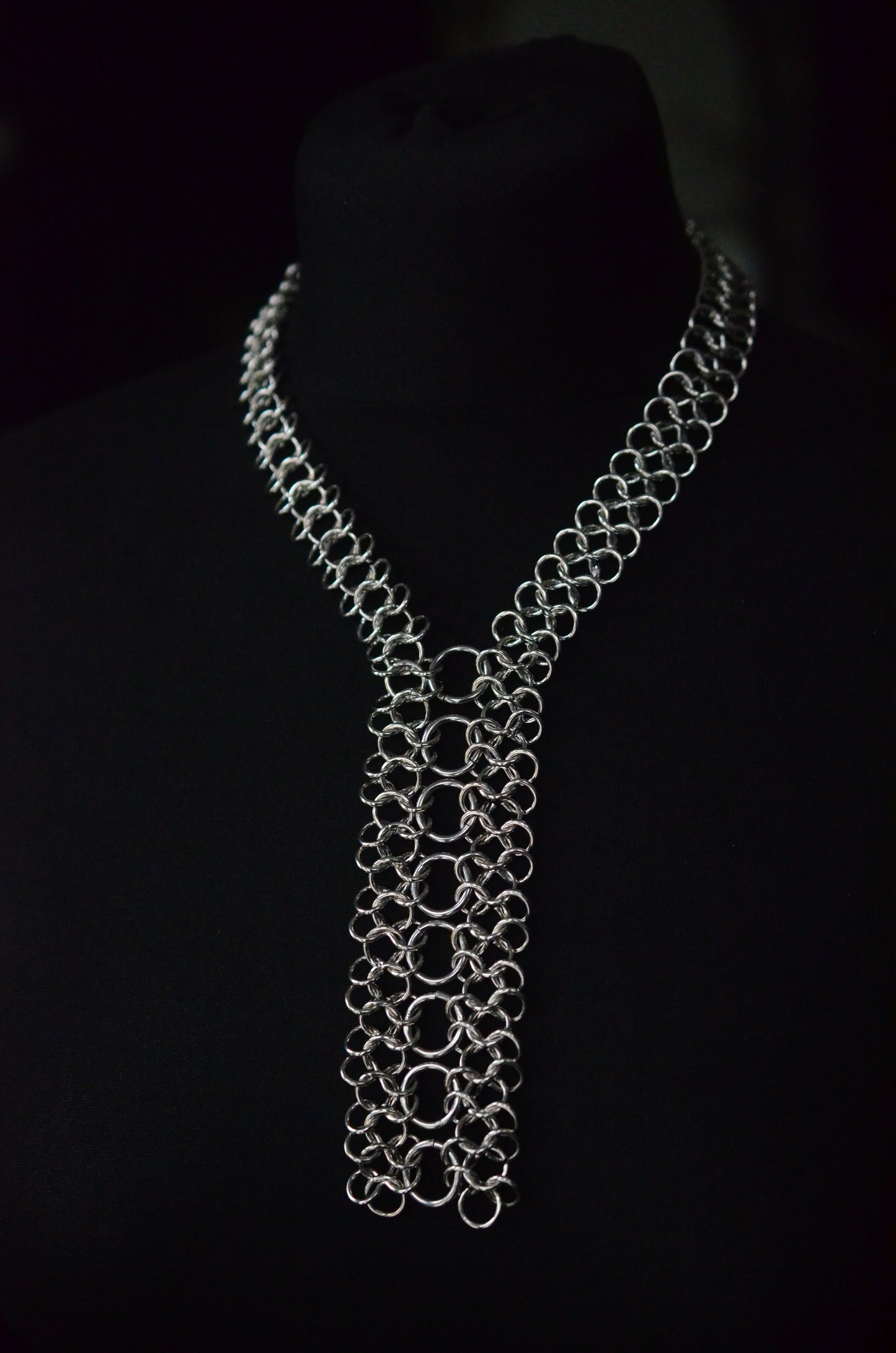 Midnight Rider Chainmaille Choker Necklace