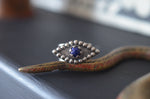 Silver Lapis Evil Eye Ring - Talisman Collection