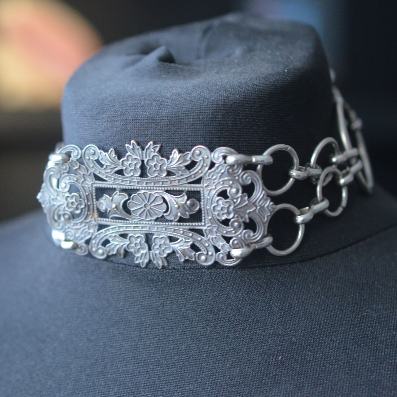 Ornate Vintage Reworked Choker Necklace