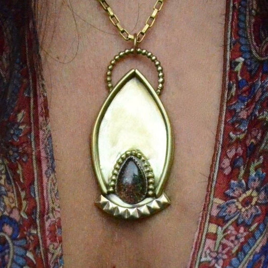 Ornate Brass Pendant