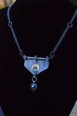 Hematite Crescent Moon Necklace - Relic Collection