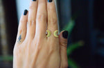 Triple Moon Goddess Ring