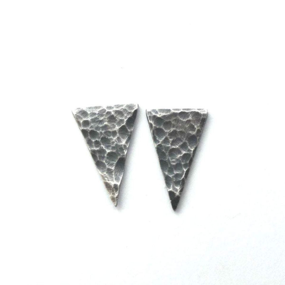 Hammered Sterling Silver Arrowhead Studs