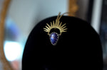 Purple Rainbow Moonstone & Sunburst Goddess Headpiece