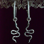 Snake Charm Hoop Earrings